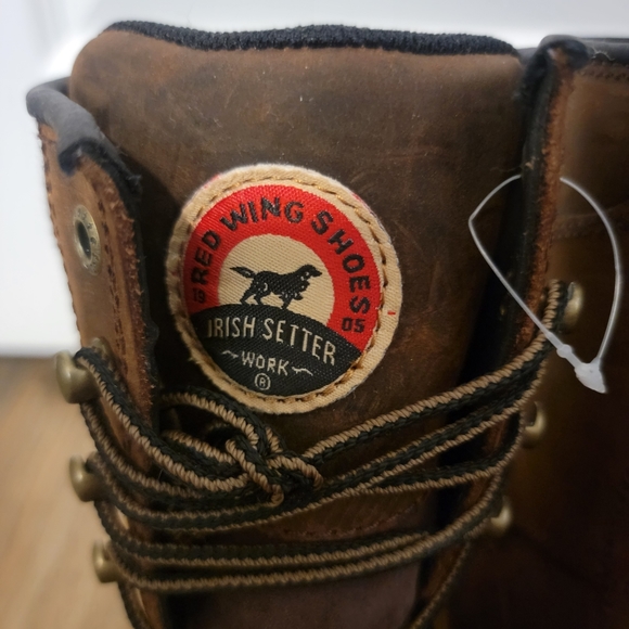 Red Wing Irish Setter 8 inch Work Boots - Picture 4 of 6